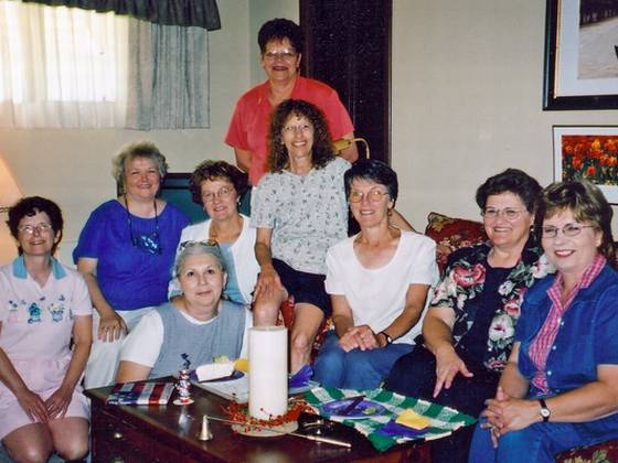 Janet McNiel, Barb Johnson, Barb Hollinger, Susan Carlson, Carolyn Peterson, Lyn Meyers, Analice Decker, Angie (DiAnns Nurse and friend), DeLoris Carlson