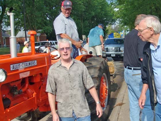 Ken Osborn, Milt Dahlgren, & Ron Falk (Carroll Hoagstrom)  Milt restored tractor his Dad bought new in 1958