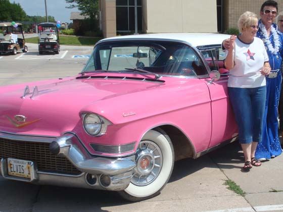 Jill (Swanson) Osborn, Elvis & his Caddy