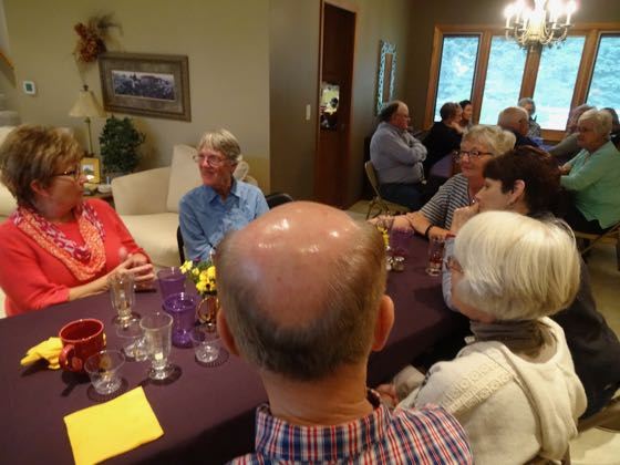 Lunch at Steve & Kathy (Johnson) Bryan's Home