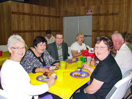 Bev Gustafson Paterson, Judy Marriner Plock, Rod Johnson, Marge Anderson Van Zandt, Marvel Johnson Nelson & Bill Walker