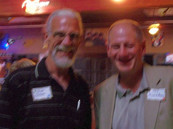 A shaky photo of Stuart Swanson & Del Gustafson (Sorry guys--I couldn't help myself!)