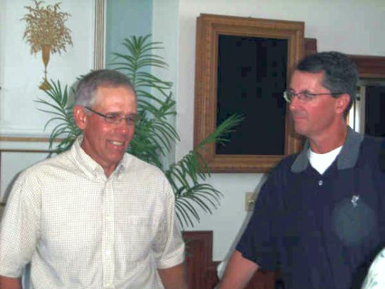 Mike Horn and Pastor Bob Gannon