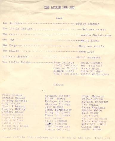 Franklin School Operetta - The Little Red Hen